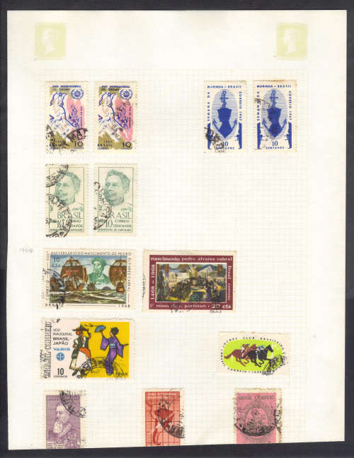 BRAZIL - MOUNTED USED ON PAGE - NICE LOT, SEE BELOW.