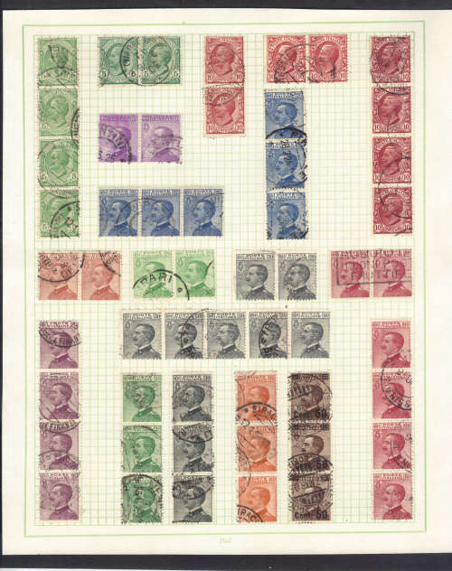 EARLY ITALY - MOUNTED USED ON PAGE - NICE LOT, SEE BELOW.
