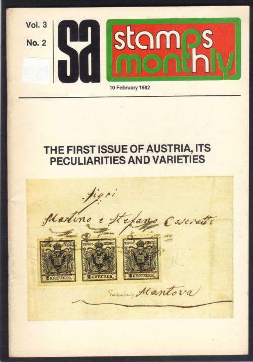 SA STAMPS MONTHLY (1982 VOL.3 - NO.2) GOOD CONDITION - READ BELOW.