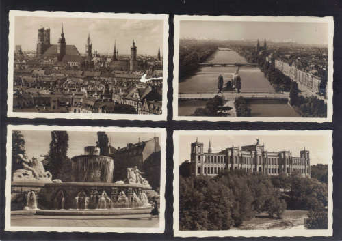 SCARCE - ANTIQUE SNAPSHOTS (4 PHOTOS) OF MUNCHEN- GOOD COLLECTION ITEMS - SEE BELOW.