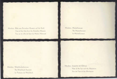 SCARCE - ANTIQUE SNAPSHOTS (4 PHOTOS) OF MUNCHEN- GOOD COLLECTION ITEMS - SEE BELOW.