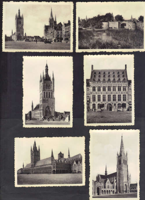 SCARCE - ANTIQUE SNAPSHOTS (9 PHOTOS) OF YPRES - GOOD COLLECTION ITEMS - SEE BELOW.