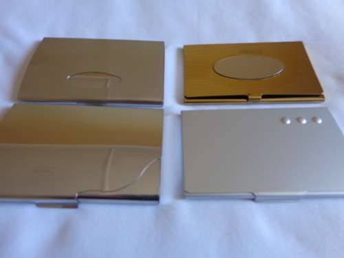 FOR X-MIS (12 x BEAUTIFUL MODERN SLIMLINE BUSINESS CARD HOLDERS) - ONE BID TAKES ALL - READ BELOW