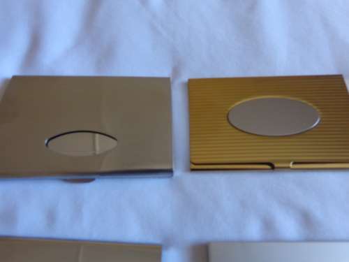 FOR X-MIS (12 x BEAUTIFUL MODERN SLIMLINE BUSINESS CARD HOLDERS) - ONE BID TAKES ALL - READ BELOW