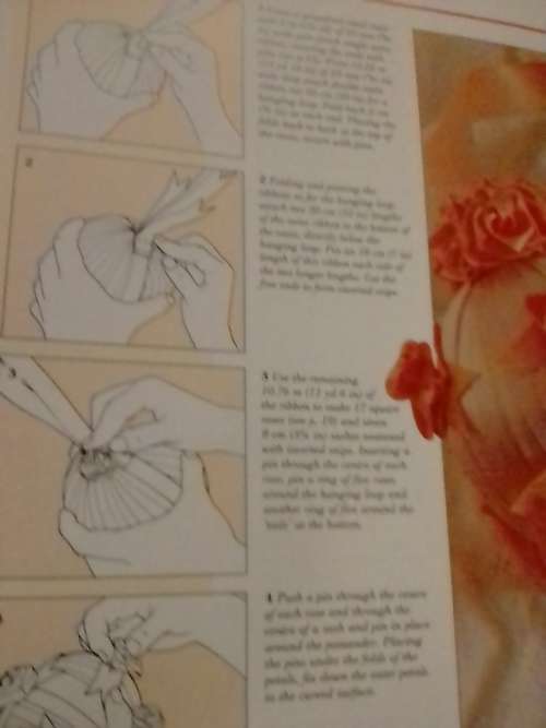 `THE STEP BY STEP ART OF RIBBON CRAFTS` BY ANITA HARRISON - SEE and READ BELOW FOR INFO