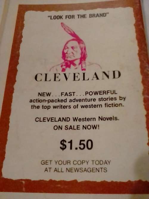 `CLEVELAND WESTERN` - THIS MAN, THIS MARSHAL -  BY BRETT McKINLEY - PLEASE READ BELOW FOR INFO