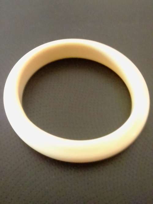 REAL ANTIQUE 16mm IVORY BANGLE - WEIGHT 40g+- ,INSIDE DIAMETER 72mm - PLEASE READ BELOW.