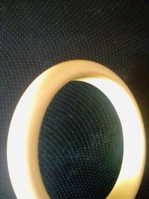 REAL ANTIQUE 16mm IVORY BANGLE - WEIGHT 40g+- ,INSIDE DIAMETER 72mm - PLEASE READ BELOW.
