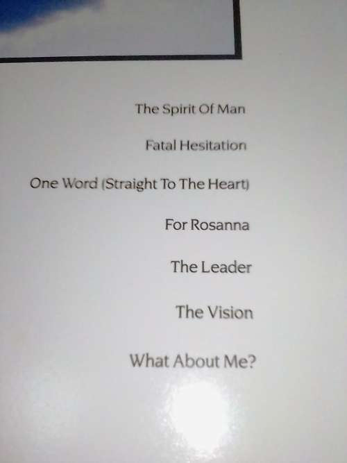 CHRIS DE BURGH  (INTO THE LIGHT) Vinyl in very good condition - SEE AND READ BELOW.