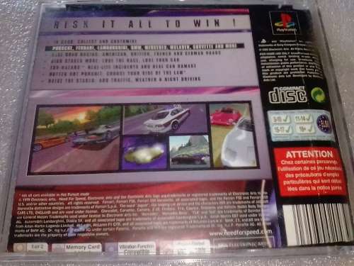 PS1 GAME (NEED FOR SPEED ROAD CHALLENCE) IN GOOD CONDITION - SEE AND READ BELOW.