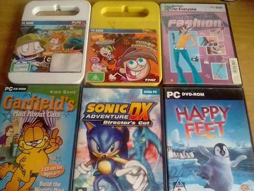 6 x GOOD PC GAMES - (ONE BID TO TAKE ALL) - PLEASE SEE SCANS BELOW .