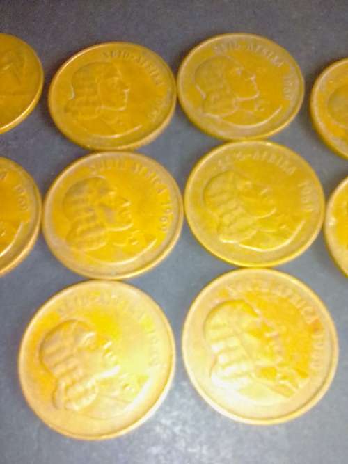 10x 1969  2c COINS - CIRCULATED - PLEASE READ and SEE BELOW.