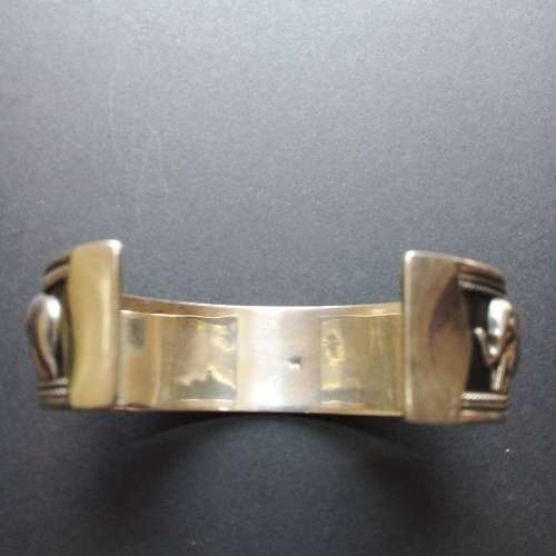 AMAZING ELEPHANT SOLID 925. SILVER OPEN BANGLE - WEIGHT 33g - PLEASE READ BELOW.