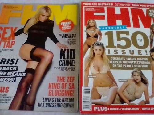 2 x FHM 2012 MAGAZINES (JUNE, 150th SPECIAL ISSUE) - SEE FOR MORE INFO BELOW.