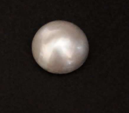 STUNNING - REAL LIGHT VIOLET-GREY MABE PEARL - 13.5mm - VERY GOOD CONDITION - READ BELOW.