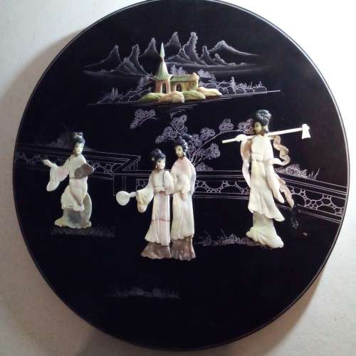 WoW AMAZING VINTAGE CHINESE MOTHER OF PEARL WALL PANEL(VALUE R7500) PLEASE READ BELOW.