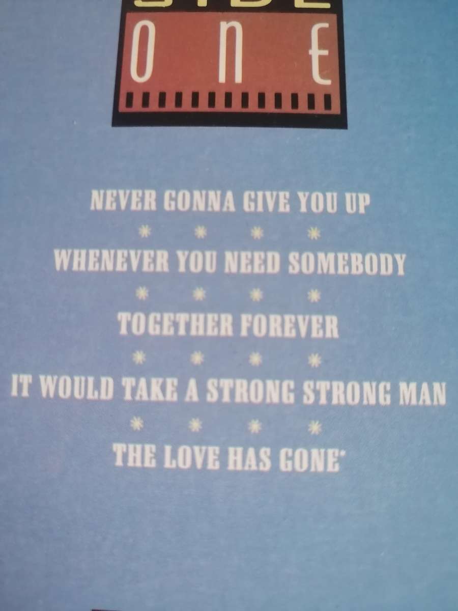 RICK ASTLEY (WHENEVER YOU NEED SOMEBODY) - VINYL IN EXCELLENT CONDITION - SEE BELOW FOR INFO.