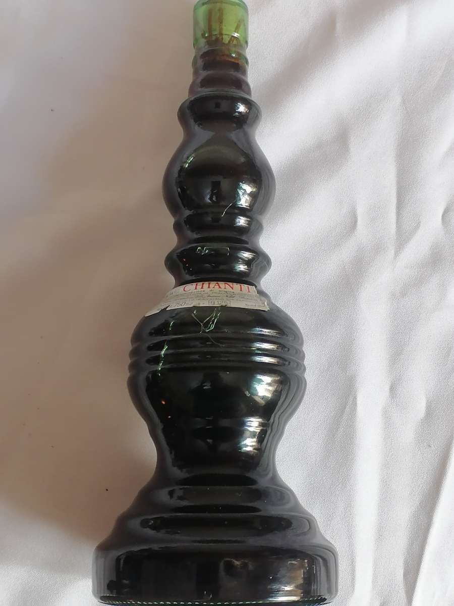 Rare, WWII Sealed Bottle of Chianti Red Italian Wine 1940's.