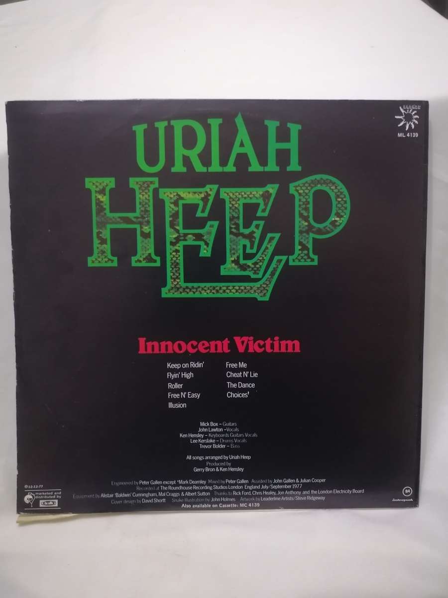 URIAH HEEP (INNOCENT VICTIM) - VINYL IN VERY GOOD CONDITION - SEE BELOW FOR INFO.