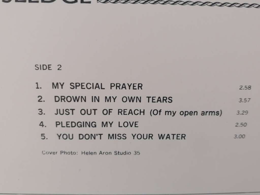 PERCY SLEDGE (MY SPECIAL PRAYER) - VINYL IN VERY GOOD CONDITION - SEE BELOW FOR INFO.