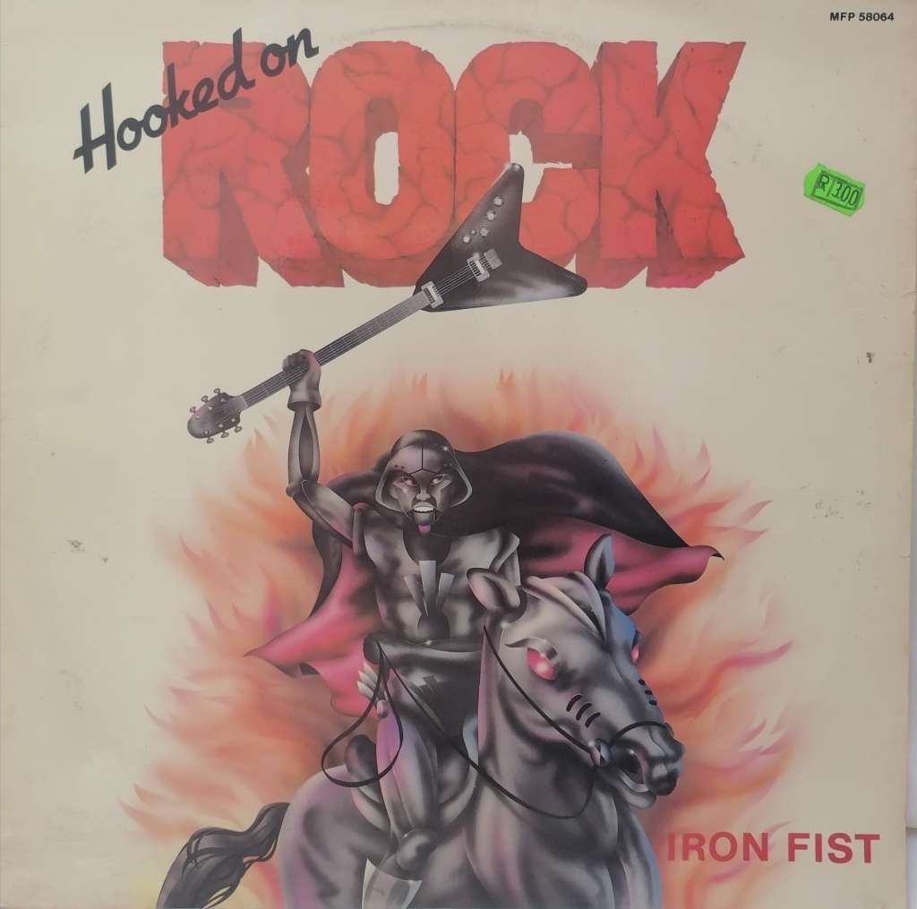 HOOKED ON ROCK (IRON FIST) - VINYL IN EXCELLENT CONDITION - SEE BELOW FOR INFO.
