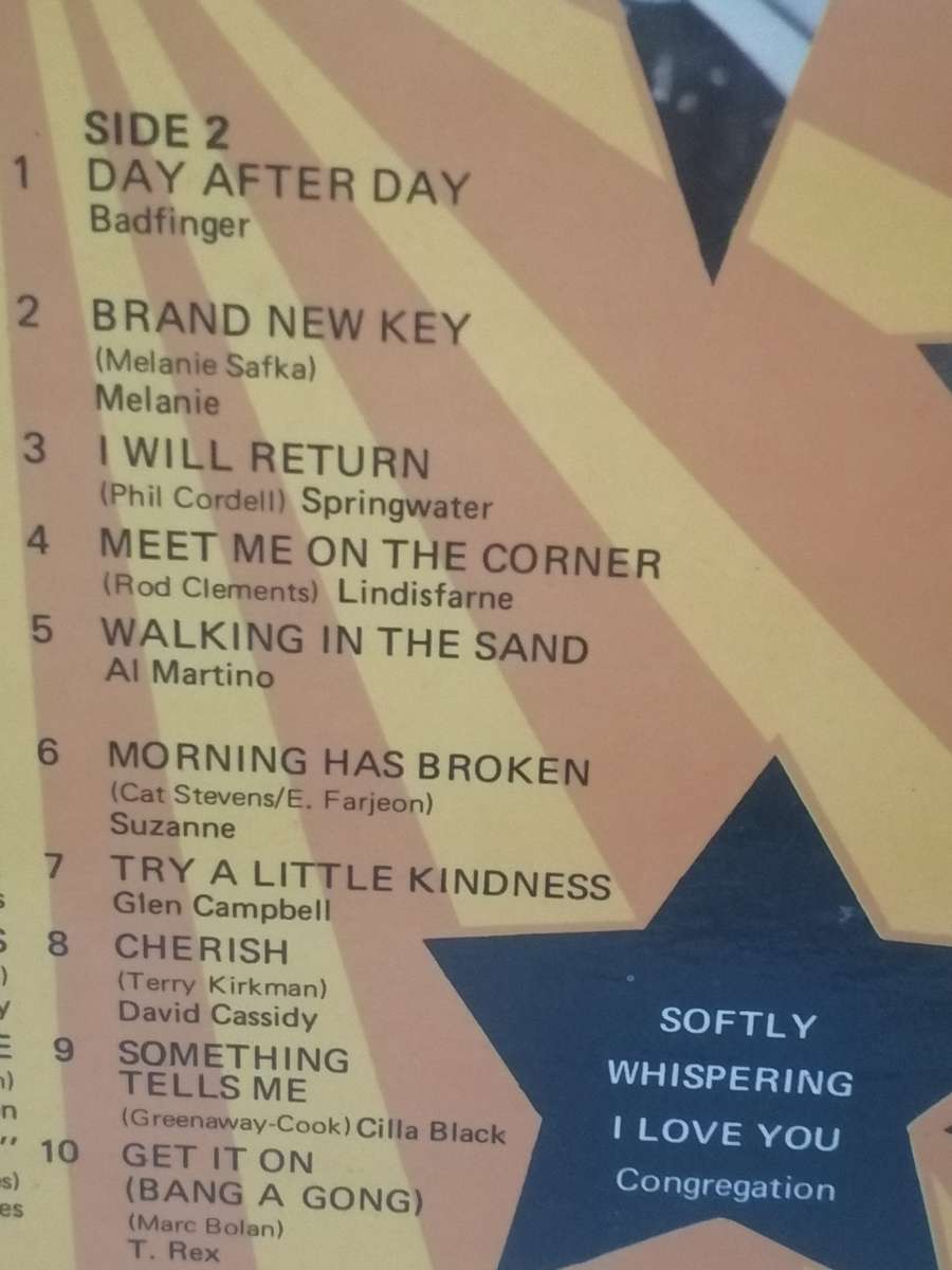 20 SOLID GOLD HITS Vol.2 - VINYL IN EXCELLENT CONDITION - SEE BELOW FOR INFO.