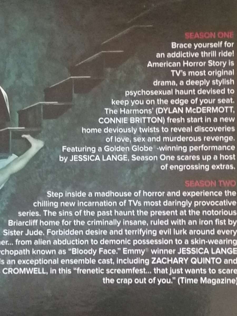 DVD - Series 1 & 2 , American Horror story.