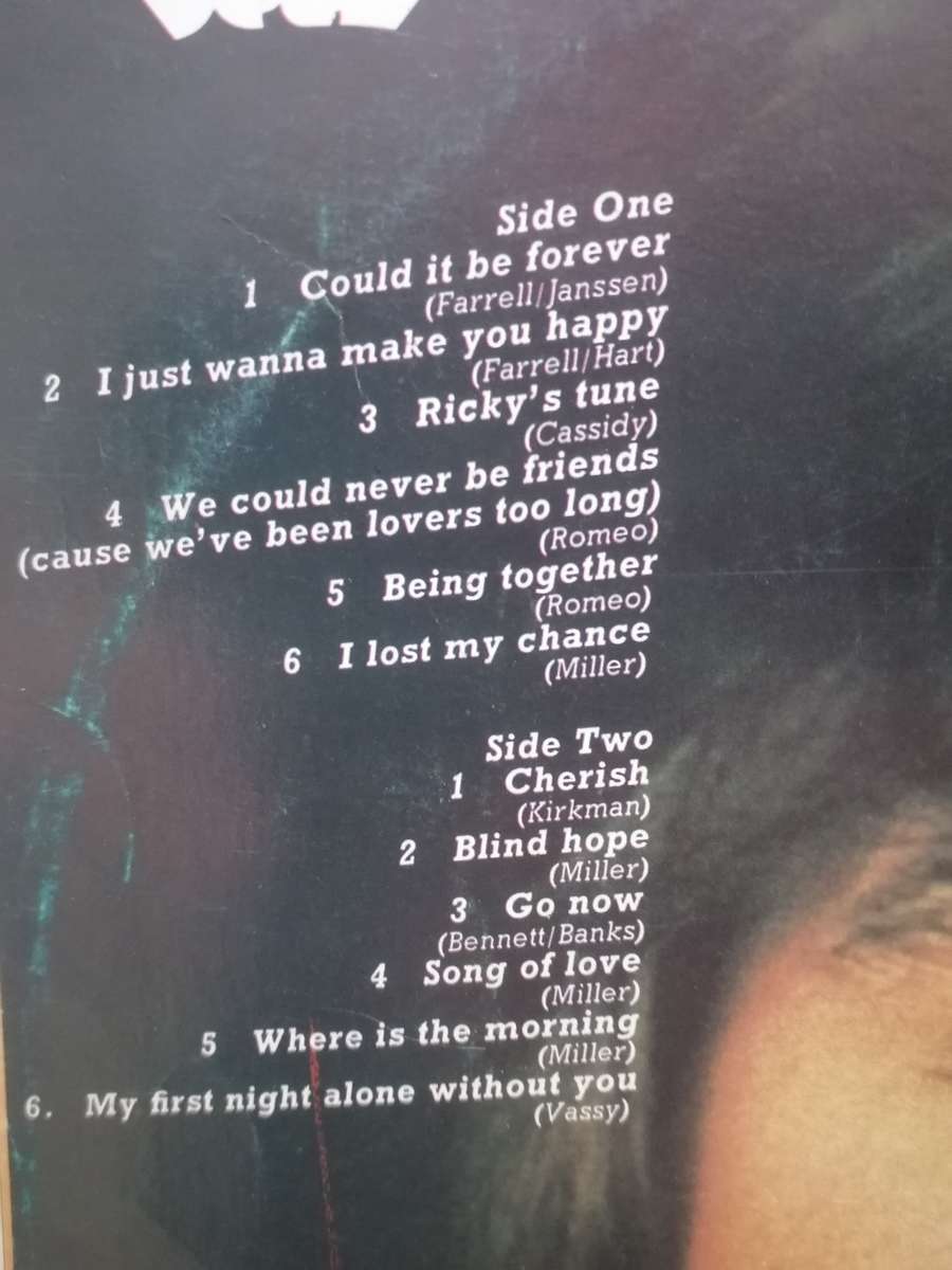 DAVID CASSIDY (FOREVER) - VINYL IN VERY GOOD COND. - SEE BELOW FOR INFO.