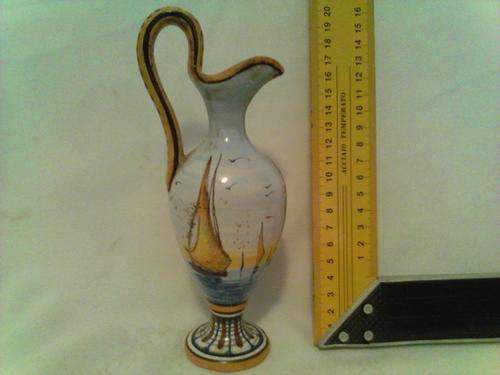 Castelli 18 centrury handpainted vase by T.P.Troisi