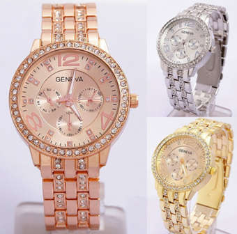 Geneva Ladies Crystal Bling