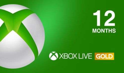 Xbox Live Gold 12 Month Membership