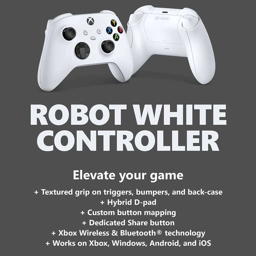 MICROSOFT ORIGINAL XBOX SERIES WIRELESS CONTROLLER - ROBOT WHITE