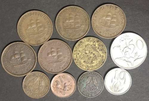 *Crazy Start!* MIX LOT OF 11 SA COINS