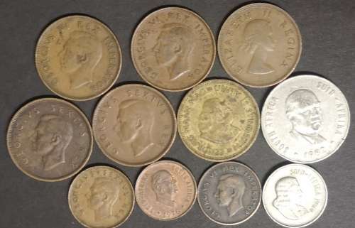 *Crazy Start!* MIX LOT OF 11 SA COINS