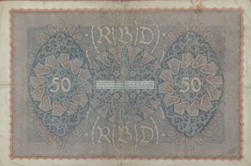*Crazy R1 Start!!* 50 Mark Reichbanknote from Germany