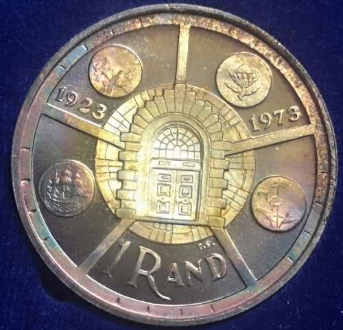 *Crazy R1 Start!!* Key Date 1974 Silver R1 Beautiful toning of 50 years of the S.A Mint