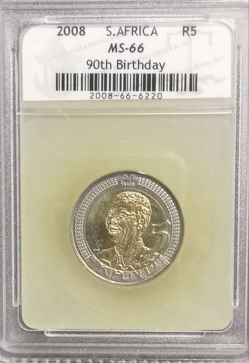 *Crazy R1 Start!!* 2008 S.Africa Mandela 90th Birthday MS66 R5