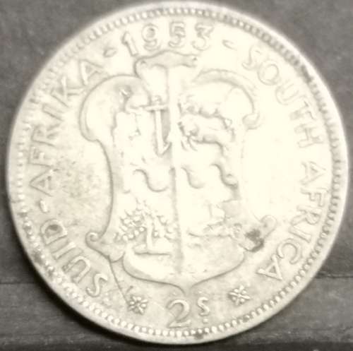 *Crazy Start!!* 1953 South-Africa/Suid-Afrika 2 Shilling