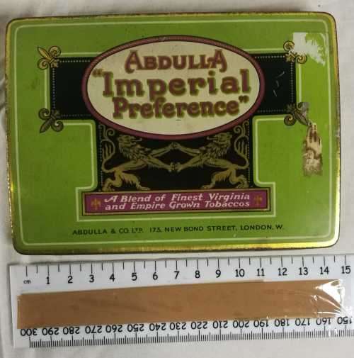 Abdulla `Imperial Preference` Virginia Leaf  Tin