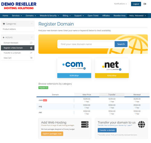 Premium Reseller Hosting Platform & Domain Name (Lifetime Access)