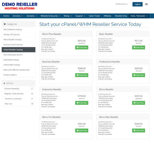 Premium Reseller Hosting Platform & Domain Name (Lifetime Access)