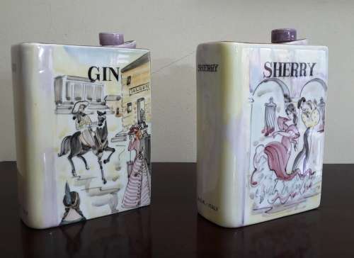 Vintage Italian Ceramic Decanters