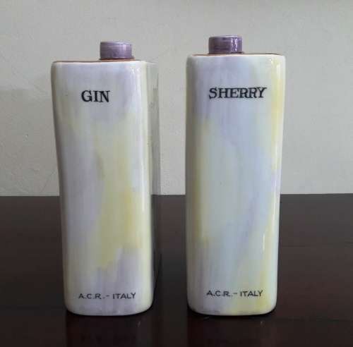 Vintage Italian Ceramic Decanters