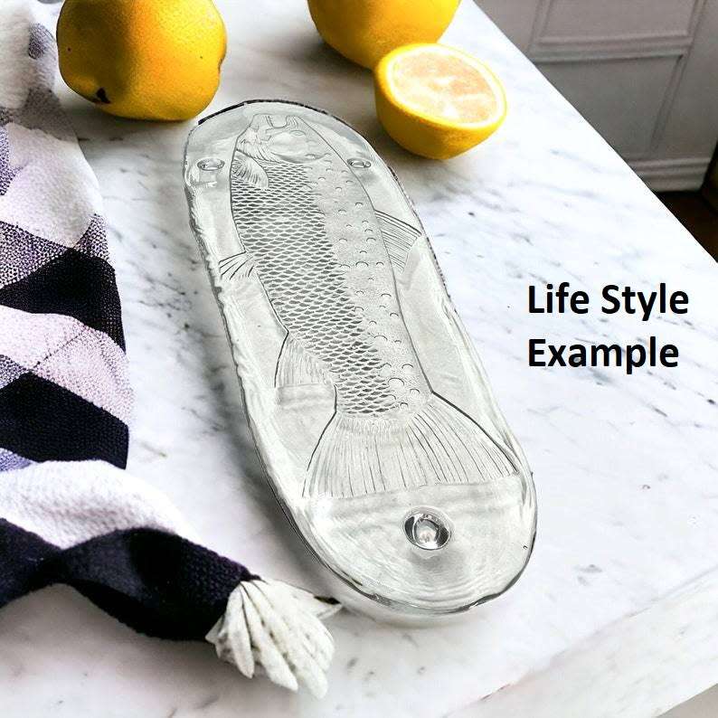 Large Italian Glass Serving Platter