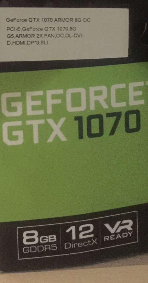 MSI NVIDIA GeForce GTX 1070 ARMOR 8G