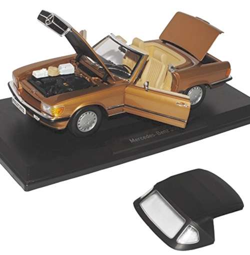 NEW STUNNING NOREV 1/18 1986 MERCEDES BENZ 300SL GOLD COLOUR DIECAST METAL CAR MODEL (Not Autoart)