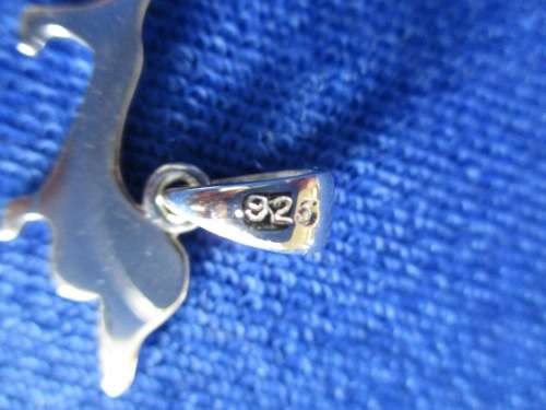ADORABLE STERLING SILVER HANDMADE DACHSUND CHARM / PENDANT!