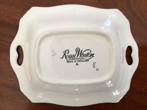 Royal Winton Marion Chintz Trinket Dish Heart Handles