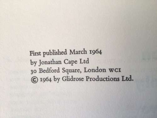 FIRST EDITION 1ST IMP. James Bond YOU ONLY LIVE TWICE Ian Fleming 1964 Cape HBDJ