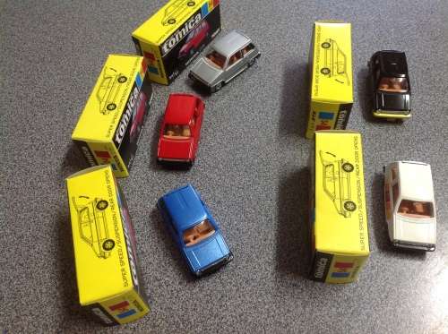 1980s Made in Japan Black Box Set of 5 Tomica Honda City Diecast Cars 1/57